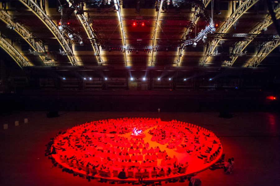 Karlheinz-Stockhausen-and-Rikrit-Tiravanija-Oktophonie-Installation-View-via-Park-Avenue-Armory